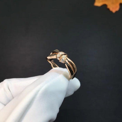 [Everoly JW]LIENS RING ROSA GOLD DIAMANT