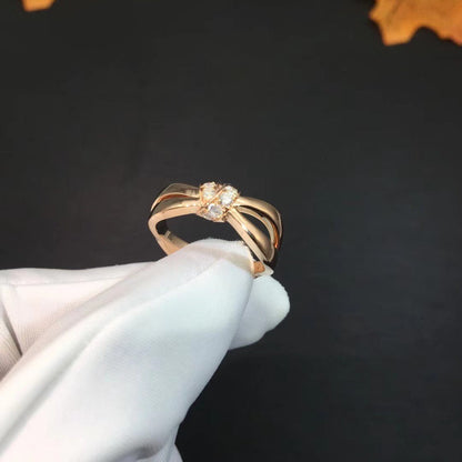 [Everoly JW]LIENS RING ROSA GOLD DIAMANT