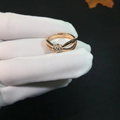 [Everoly JW]LIENS RING ROSA GOLD DIAMANT