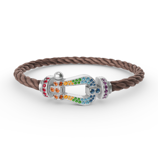 [Everoly JW]FORC ラージホースシューカラーダイヤモンドブレスレット シルバー