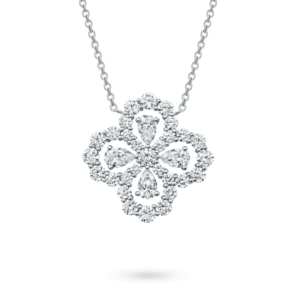 [Everoly JW]LOOP NECKLACE FULL MOTIF DIAMOND 16MM MULTIPLE COLORS