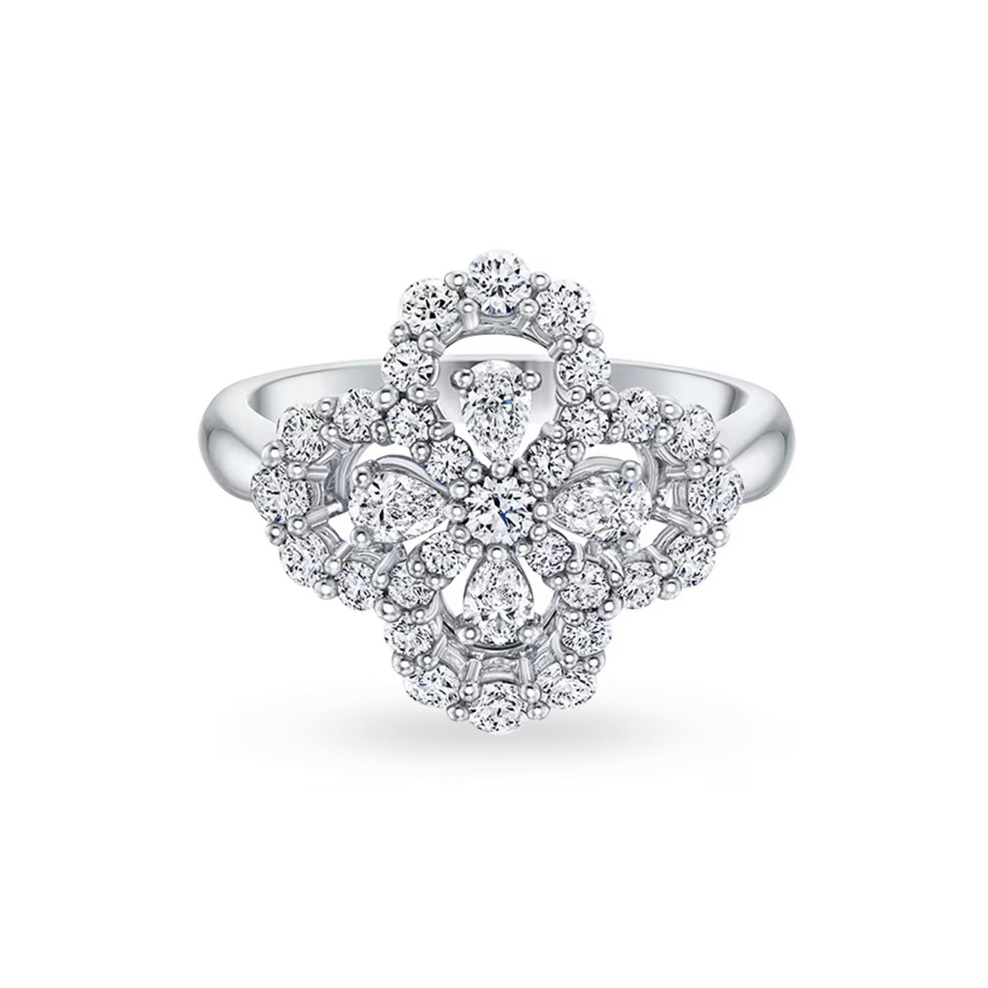 [Everoly JW]LOOP RING VOLLMOTIV DIAMANT 16MM SILBER