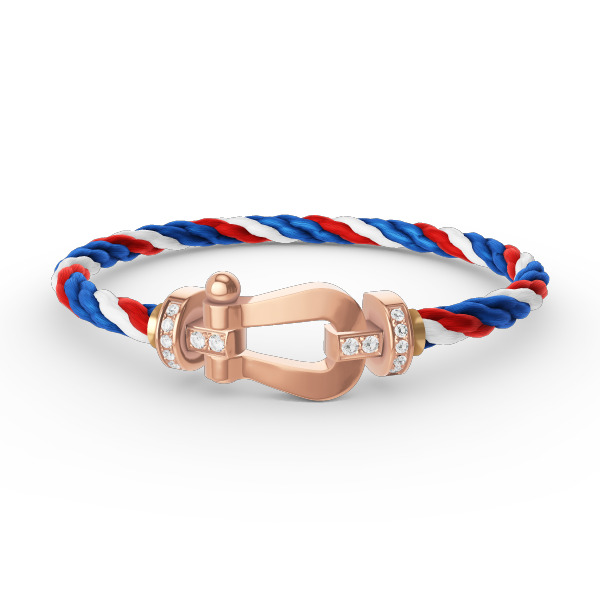 [Everoly JW]FORCE LARGE HORSESHOE HALF DIAMOND BRACELET ROSE GOLD