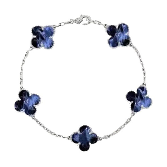 [Everoly JW] KLEEBLATT 5 MOTIV PIETERSIT SILBERARMBAND 