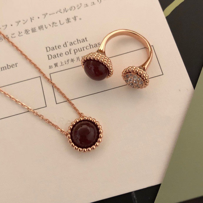 [Everoly JW]PERLEE COULEURS DIAMANT ROSÉGOLD ZWISCHEN DEN FINGERRING