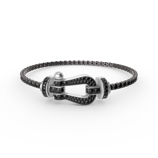 [Everoly JW]FORCE  LARGE HORSESHOE FULL DIAMOND TENNIS BRACELET